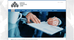 Desktop Screenshot of forumfinancialcorp.com