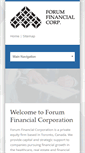 Mobile Screenshot of forumfinancialcorp.com